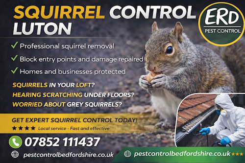 Squirrel control luton